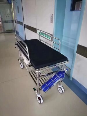 4 Swivel Wheels With Brakes Non Magnetic Transport Stretcher 1900 Mm X 600 Mm X 150 Mm Durable Medical Patient Transfer Equipment
