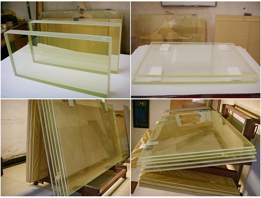 12mm πάχος X Ray Lead Glass με ομαλή άκρη Τύπος προσαρμοσμένο