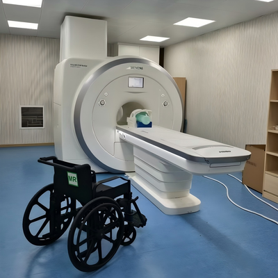 Μη μαγνητική αναπηρική καρέκλα με σταθερό οπίσθιο στήριγμα 460 mm Μέγεθος καθίσματος και ρυθμιζόμενο υποστήριγμα ποδιών για αίθουσες μαγνητικής τομογραφίας