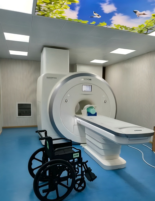 Μη μαγνητική αναπηρική καρέκλα με πλάτος καθίσματος 45cm Ασημένιο ανθεκτικό ελαφρύ για ασφαλή κινητικότητα MRI